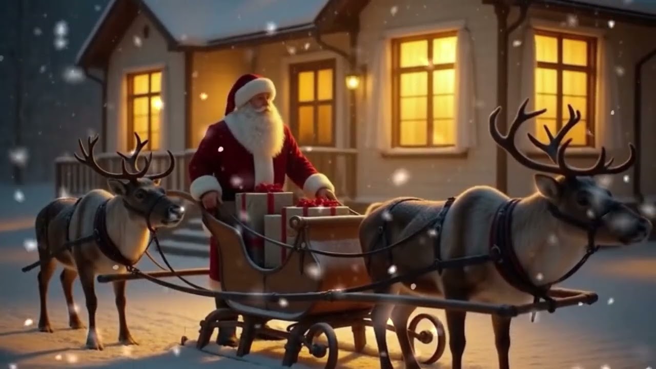 Smooth Christmas Jazz Instrumental: Santa Preparing to Deliver Gifts | Cozy Holiday Ambience