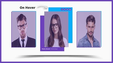 How To Design Creative Our Team Profile Section With Hover Effect using Bootstrap | Wpshopmart
