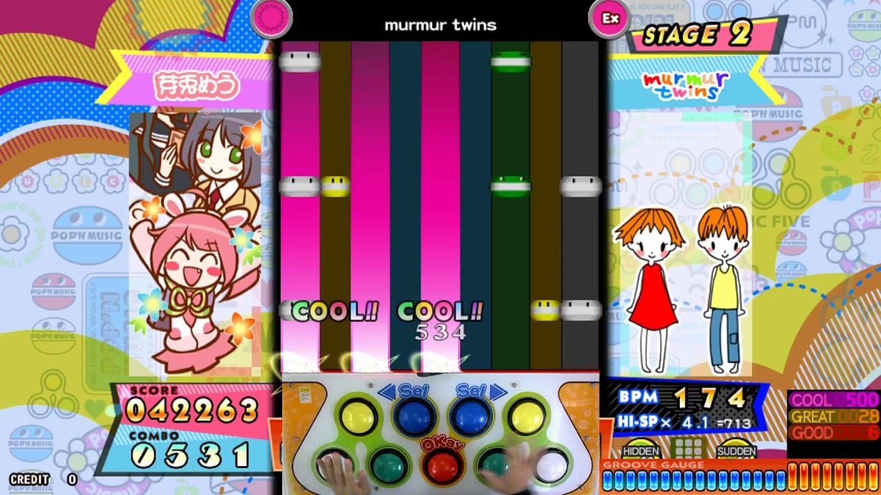 [pop'n music peace] murmur twins (カドルコア) EX FC