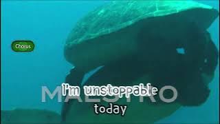 Unstoppable By Sia (With Chorus) Lyrics / Karaoke TKR-304P