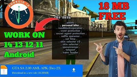 How To Install CLEO CHEAT MENU Android 14 |  GTA SA Android 10/11/12/13/14 | zedmax gamer