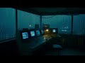 Immersive Deep Space Rain | Starship Bridge Thunderstorm Sounds For Sleeping, Relaxation And Focus