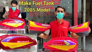 How to make fuel tank and side cover Honda CD 70 2005 model || complete expense detail