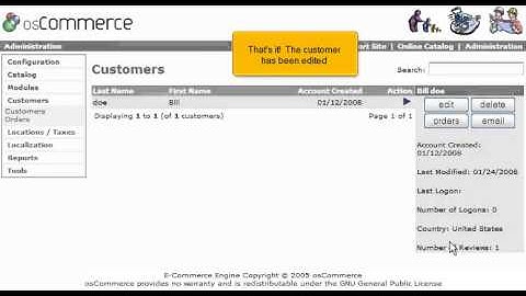 Tutorial: How to manage your customers in osCommerce | LayerOnline Web Hosting