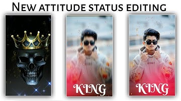 New attitude status editing | kinemaster video editing | bad boy status editing | status editing