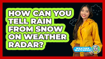 How Can You Tell Rain From Snow On Weather Radar? - Weather Watchdog