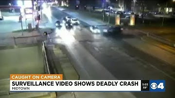 Deadly Midtown crash caught on surveillance video