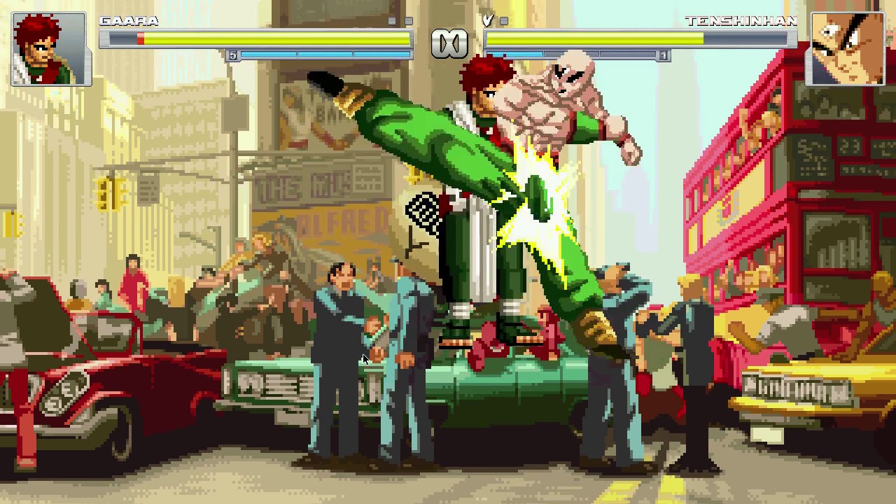 Mugen Gaara brutal AI update vs tien