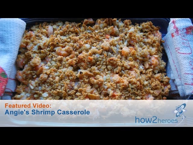 shrimp with ritz cracker topping