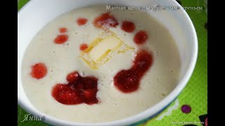 Мукбанг|АСМР ☕️🥣🥛манная кашка, звуки каши, мягкие движения рук, постукивания, тихий голос🥰❤️😋