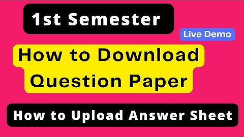 Du Sol 1st Semester How to Upload Answer | How to Download Question paper | 1st Semester OBE March
