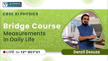 Class 11 Physics | Bridge Course | CBSE | KSEEB | By Denzil Sir | Vista
