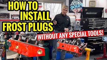 How to install frost or freeze plugs without any special tools. No leaks! Perfect every time!