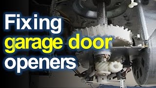 If your garage door opener has stopped working (the door will not open or close), chances are the drive gears are stripped. Learn 