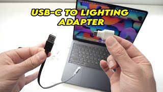 MacBook Air M2: Connect USB C to Lightning Cable (Connect iPhone)