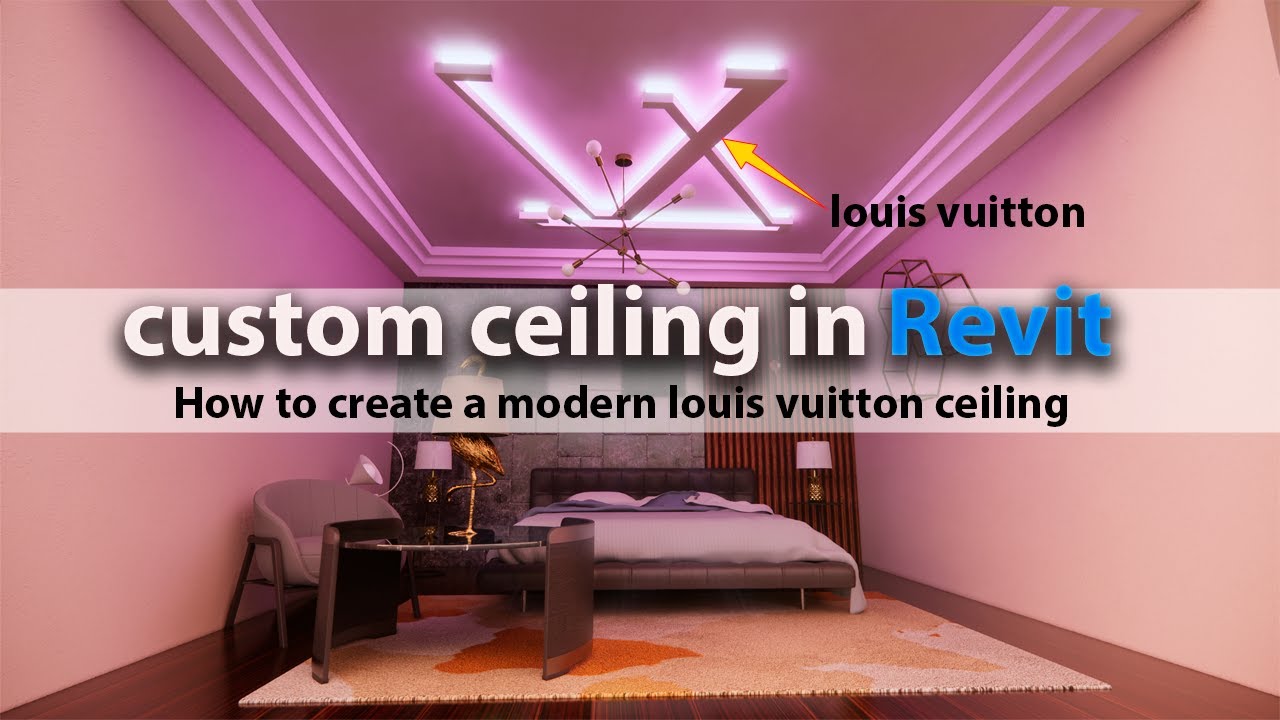 Custom ceiling design in Revit tutorial