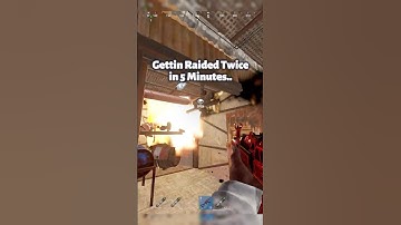Rust Raid Gone Wrong 😱 #rust  #rustgame  #rustraid  #gamingshorts .