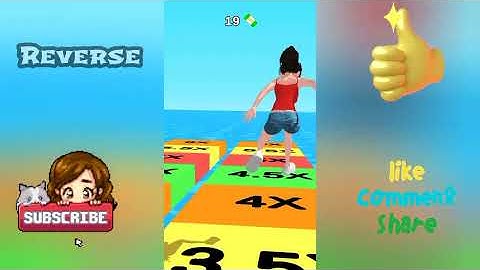 Forward vs Reverse Gaming in Girl Race 3D*New Update* | All Levels Gameplay