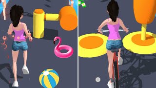 Forward vs Reverse Gaming in Girl Race 3D*New Update* | All Levels Gameplay screenshot 5
