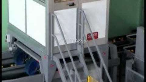 Γραμμή διαλογής - ταξινόμησης ροδακίνων.Grading ,Sizing machines classification for peaches.