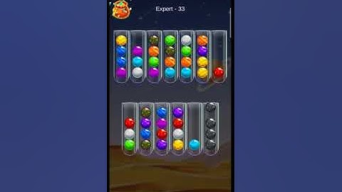 Golden Bubble Sort Expert Level 33 (gameplay walkthrough)