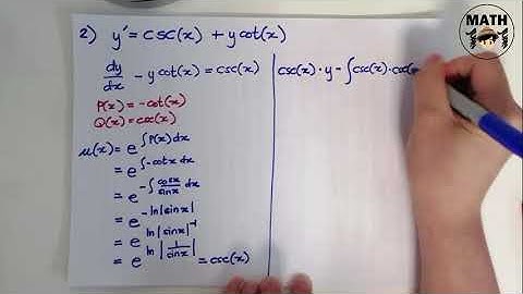 Differential Equations | Linear First Order Equations