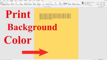 [TUTORIAL]  Make Background Print in COLOR in Word (2013, 2016, 2019, Office 365)
