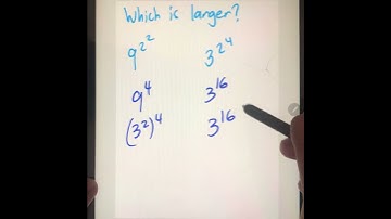 Which exponent is larger #shorts #exponents #comparing