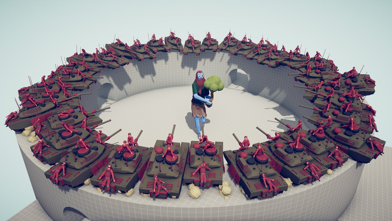 50x TANKS vs EVERY UNIT - Totally Accurate Battle Simulator