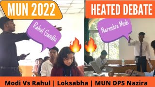 Narendra Modi Vs Rahul Gandhi at MUN Lok Sabha ?? | Heated debate by two delegates | DPSMUN