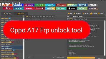 OPPO A17 (CPH2477) Pattern Unlock & FRP Bypass Unlock