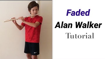 Faded Alan Walker Music Notes, flute tutorial for beginners, Easy to follow