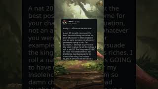 Are Nat 20s Always A Success? | r/DnD #dnd #tabletopduo #dungeonsanddragons #gaming #dnd5e