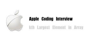 Apple Coding Interview Question | Leetcode 215 | kth Largest Element in Array
