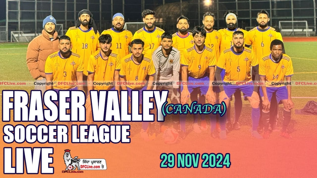 [LIVE] Fraser Valley Soccer League (08 Dec 2024) - YouTube
