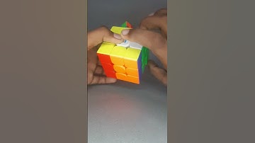 How to make the 2 side checker board pattern on 3 by 3 rubiks cube #shorts