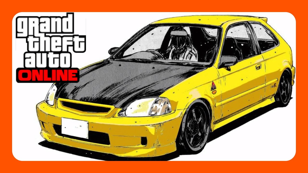 Initial D Honda Civic Type R build in GTA Online - YouTube