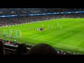 Kevin de bruyne free kick against Barcelona in 3-1 win at the etihad.