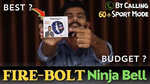 Fire-Boltt Ninja Bell 1.83" Bluetooth Calling Smart Watch Unboxing || AI Voice, 60 Sports Modes