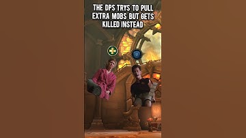 The dps trys to pull extra mobs but gets killed instead #wow #worldofwarcraft #warcraft