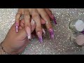 NAIL TUTORIAL | Purple acrylic nails