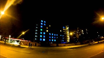 RGB window matrix light show - Shots