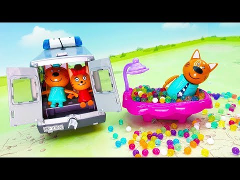 Три кота - Игрушечный мультфильм для малышей! Мультики про игрушки для самых маленьких детей