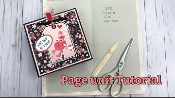 Page Unit Tutorial for my 61/2x61/2 mini album