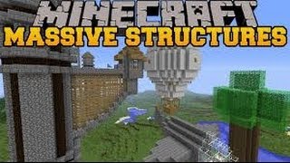 Minecraft Mod Showcase: Instant Massive Structures Mod!