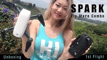 DJI Spark Fly More Combo Unboxing and 1st Flight.