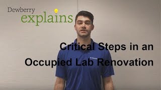 What are the Critical Steps in an Occupied Lab Renovation?