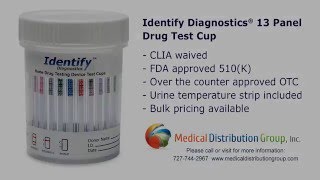 Identify Diagnostics 13 Panel Drug Test Cup - CLIA Waived FDA Approved