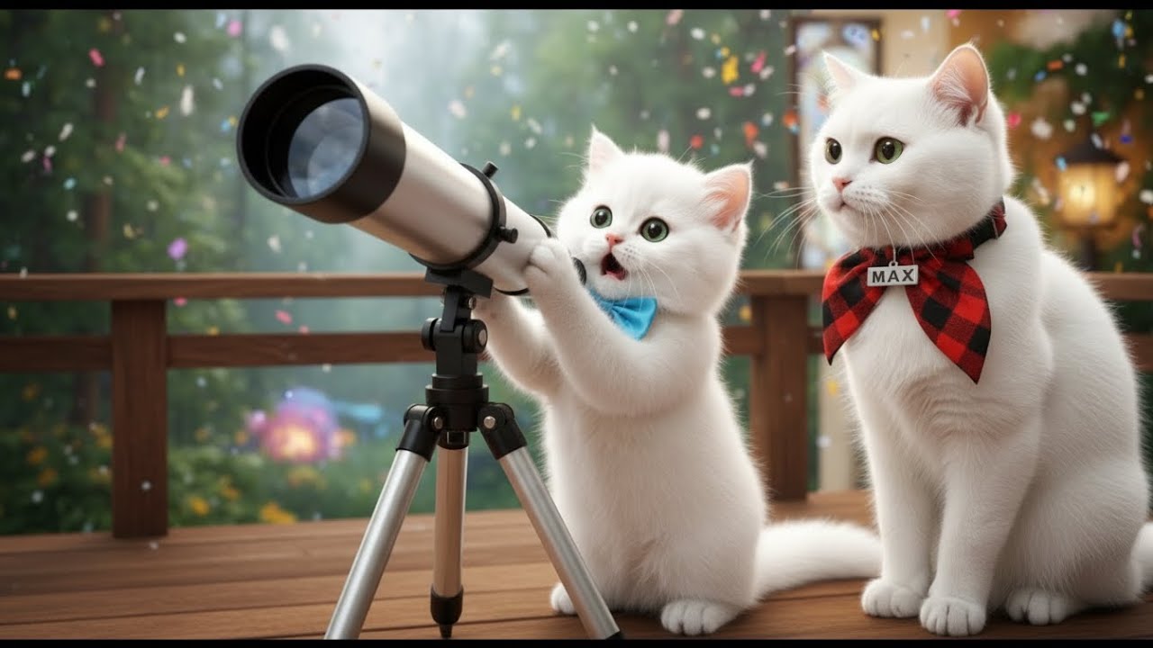 Giant Treehouse Tour! Max & Snow Find MYSTERIOUS Bone 🦴🏠 Cat Family Adventure