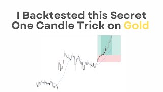 I Backtested this Secret One Candle Trick on Gold for Scalping